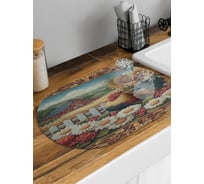 Коврик для сушки посуды JoyArty Деревенская жизнь овальный 58x38 см sbm_sd3416_58x38