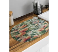 Коврик для сушки посуды JoyArty Персиковое дерево овальный 58x38 см sbm_sd3443_58x38