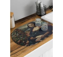 Коврик для сушки посуды JoyArty Уютным вечером овальный 58x38 см sbm_sd3893_58x38