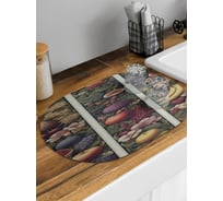 Коврик для сушки посуды JoyArty Фруктовый пир овальный 58x38 см sbm_sd3436_58x38