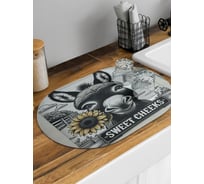 Коврик для сушки посуды JoyArty Фото ослика овальный 58x38 см sbm_sd3583_58x38