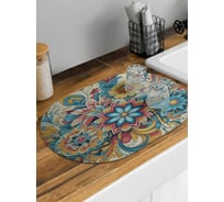 Коврик для сушки посуды JoyArty Роспись хохлома овальный 58x38 см sbm_sd3582_58x38