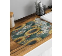 Коврик для сушки посуды JoyArty Поле цветов овальный 58x38 см sbm_sd3445_58x38