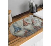 Коврик для сушки посуды JoyArty Три бородача овальный 58x38 см sbm_sd3993_58x38