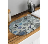 Коврик для сушки посуды JoyArty Снежные пингвины овальный 58x38 см sbm_sd3971_58x38