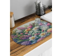 Коврик для сушки посуды JoyArty Поле весны овальный 58x38 см sbm_sd3533_58x38
