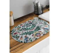 Коврик для сушки посуды JoyArty Птички на ветках овальный 58x38 см sbm_sd3978_58x38