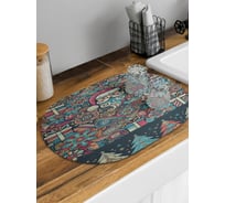 Коврик для сушки посуды JoyArty Подарки на празник овальный 58x38 см sbm_sd3974_58x38
