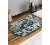 Коврик для сушки посуды JoyArty Ферма овальный 58x38 см sbm_sd3539_58x38
