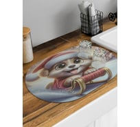 Коврик для сушки посуды JoyArty Спуск с горы овальный 58x38 см sbm_sd3865_58x38
