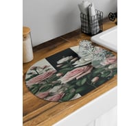 Коврик для сушки посуды JoyArty Розы в полоску овальный 58x38 см sbm_sd3441_58x38