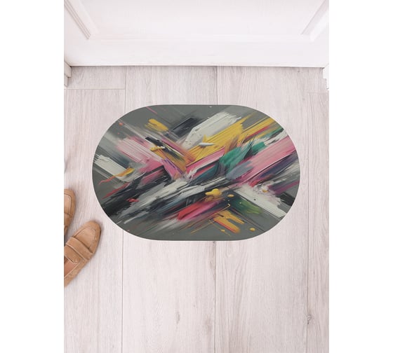 Коврик в прихожую JoyArty овальный Искусство 58x38 см sbm_sd3522_58x38 1