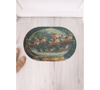Коврик в прихожую JoyArty овальный Волшебный шар 58x38 см sbm_sd4004_58x38