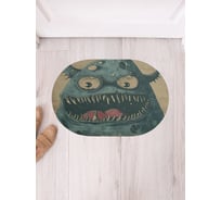 Коврик в прихожую JoyArty овальный Милый монстр 58x38 см sbm_sd3852_58x38