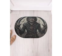 Коврик в прихожую JoyArty овальный Оборотень 58x38 см sbm_sd3840_58x38