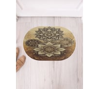 Коврик в прихожую JoyArty овальный Волшебный лотос 58x38 см sbm_sd3450_58x38