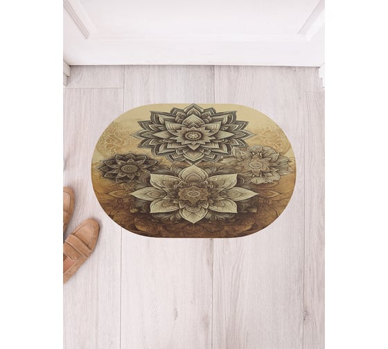 Коврик в прихожую JoyArty овальный Волшебный лотос 58x38 см sbm_sd3450_58x38 1