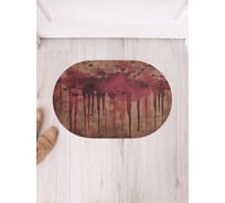 Коврик в прихожую JoyArty овальный Краска на стене 58x38 см sbm_sd3844_58x38