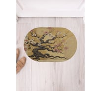 Коврик в прихожую JoyArty овальный Сакура 58x38 см sbm_sd3566_58x38