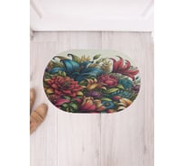 Коврик в прихожую JoyArty овальный Цветочное настроение 58x38 см sbm_sd3526_58x38