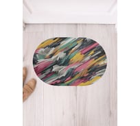Коврик в прихожую JoyArty овальный Творчество 58x38 см sbm_sd3521_58x38