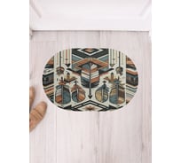 Коврик в прихожую JoyArty овальный Этнические узоры 58x38 см sbm_sd3433_58x38
