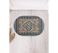 Коврик придверный грязезащитный в прихожую JoyArty с принтом Африканские мотивы овальный 58x38 см sbm_389761_58x38