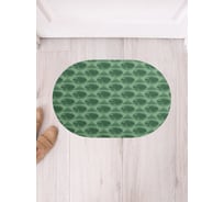 Коврик придверный грязезащитный в прихожую JoyArty с принтом Зеленый дракон овальный 58x38 см sbm_428059_58x38