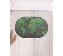 Коврик придверный грязезащитный в прихожую JoyArty с принтом Проросший пень овальный 58x38 см sbm_9044_58x38
