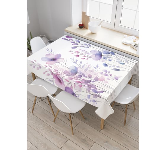 Прямоугольная тканевая скатерть на стол с рисунком JoyArty Полевой мак 145х180 см tc_sd3545_180x145 1