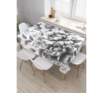 Прямоугольная тканевая скатерть на стол с рисунком JoyArty Удивительные цветы 145х180 см tc_sd3589_180x145