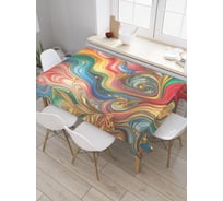 Прямоугольная тканевая скатерть на стол с рисунком JoyArty Восточные мотивы 145х180 см tc_sd3572_180x145
