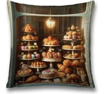 Декоративная наволочка на молнии JoyArty Сладкая витрина 45x45 см sl_sd3452