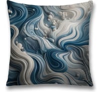 Декоративная наволочка на молнии JoyArty Волны 45x45 см sl_sd3531