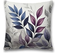 Декоративная наволочка на молнии JoyArty Листья бледные 45x45 см sl_sd3505