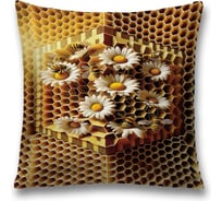 Декоративная наволочка на молнии JoyArty Медовые цветы 45x45 см sl_sd3423