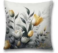 Декоративная наволочка на молнии JoyArty Тюльпаны 45x45 см sl_sd3523