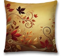 Декоративная наволочка на молнии JoyArty Листья на ветру 45x45 см sl_sd4008