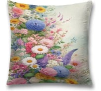 Декоративная наволочка на молнии JoyArty Цветы в поле 45x45 см sl_sd3427