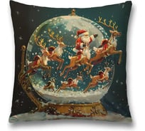 Декоративная наволочка на молнии JoyArty Волшебный шар 45x45 см, серия Новый год и Рождество sl_sd4004