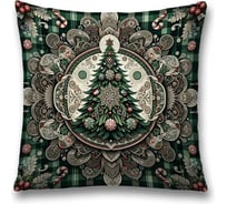 Декоративная наволочка на молнии JoyArty Нарядная елочка 45x45 см, серия Новый год и Рождество sl_sd3910