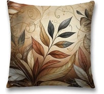 Декоративная наволочка на молнии JoyArty Раскраска листьев 45x45 см sl_sd3481