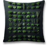 Декоративная наволочка на молнии JoyArty Зеленая стена 45x45 см sl_sd3456