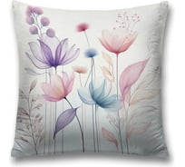 Декоративная наволочка на молнии JoyArty Легкие цветы 45x45 см sl_sd3504