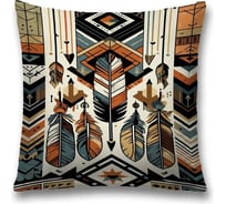 Декоративная наволочка на молнии JoyArty Этнические узоры 45x45 см sl_sd3433