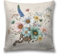 Декоративная наволочка на молнии JoyArty Полевой букет 45x45 см sl_sd3546