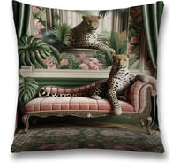 Декоративная наволочка на молнии JoyArty Леопард 45x45 см sl_sd3538