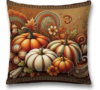 Декоративная наволочка на молнии JoyArty Тыквенная поляна 45x45 см sl_sd4011