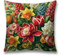 Декоративная наволочка на молнии JoyArty Цветочный букет 45x45 см sl_sd3558