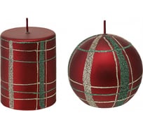 Набор декоративных свечей Tkano Festive classics из коллекции New Year Essential, 2 шт. TK24-NY_CND0008